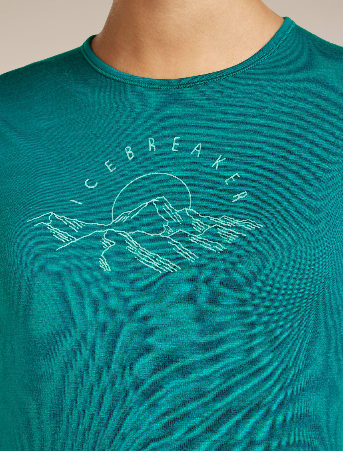 Women’s Merino 200 Oasis Long Sleeve Crewe Sunrise Summit Tidal teal - 8