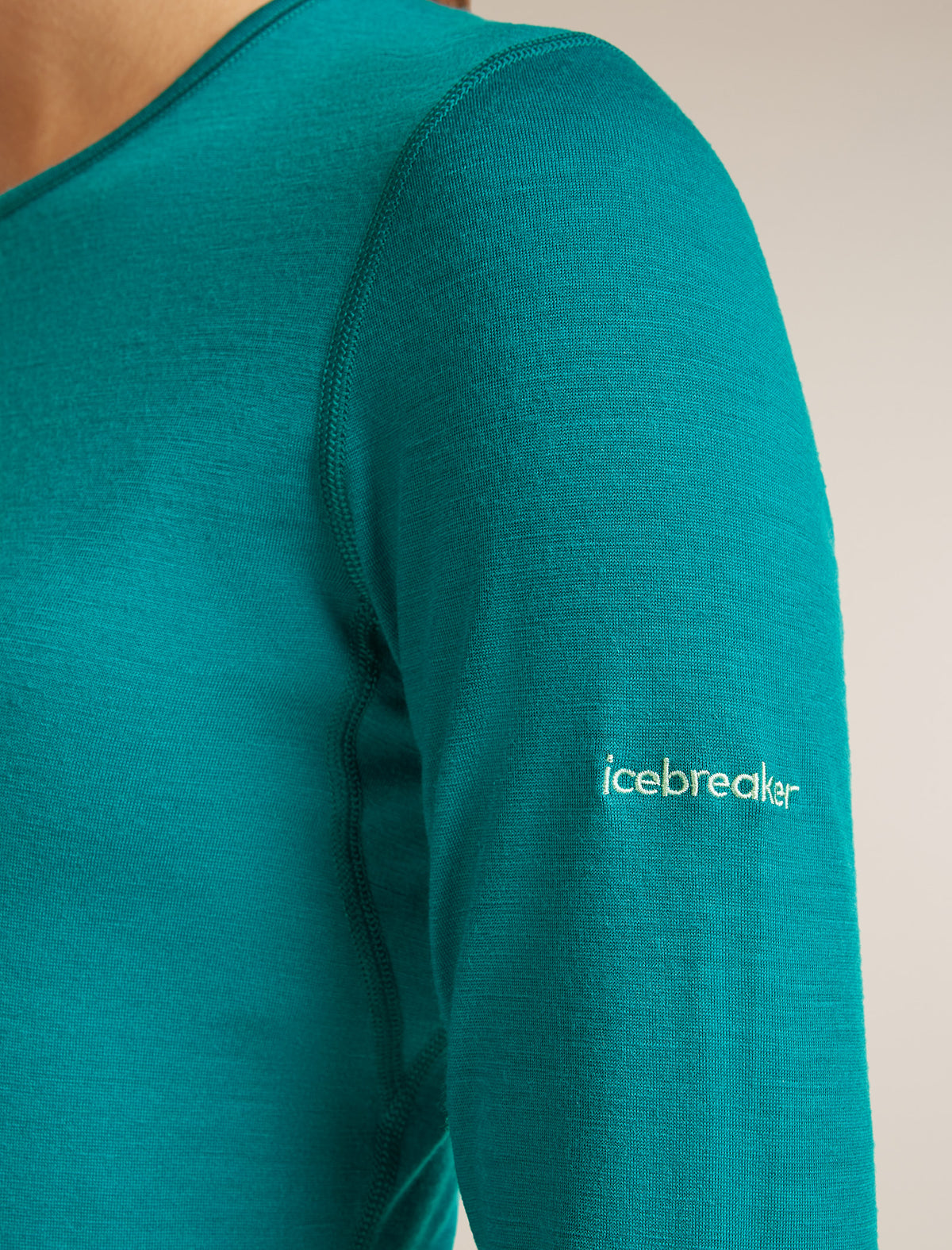 Women’s Merino 200 Oasis Long Sleeve Crewe Sunrise Summit Tidal teal - 5