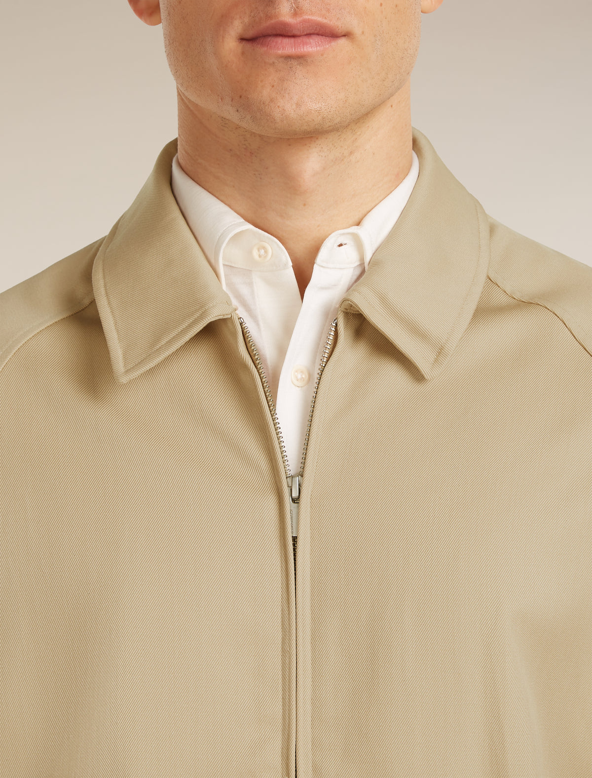 Unisex Merino Cotton Twill Shirt Jacket Safari - 19