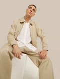 Unisex Merino Cotton Twill Shirt Jacket Safari - 25
