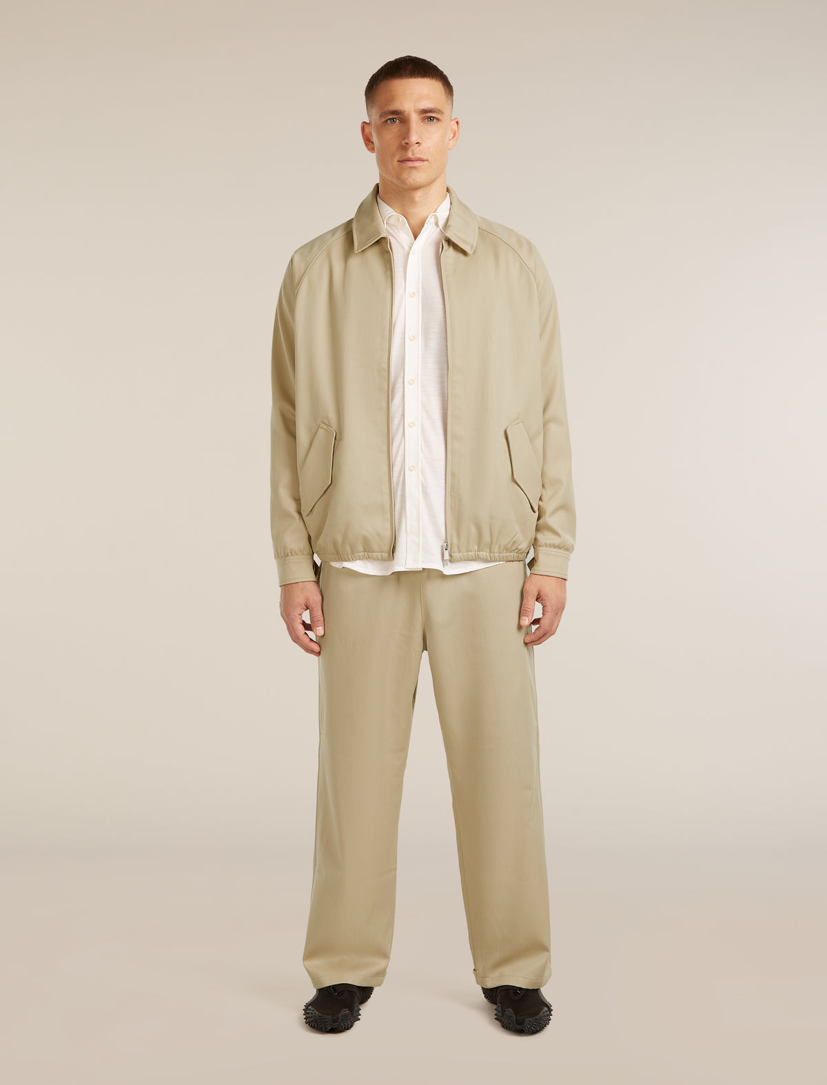 Unisex Merino Cotton Twill Shirt Jacket Safari - 7