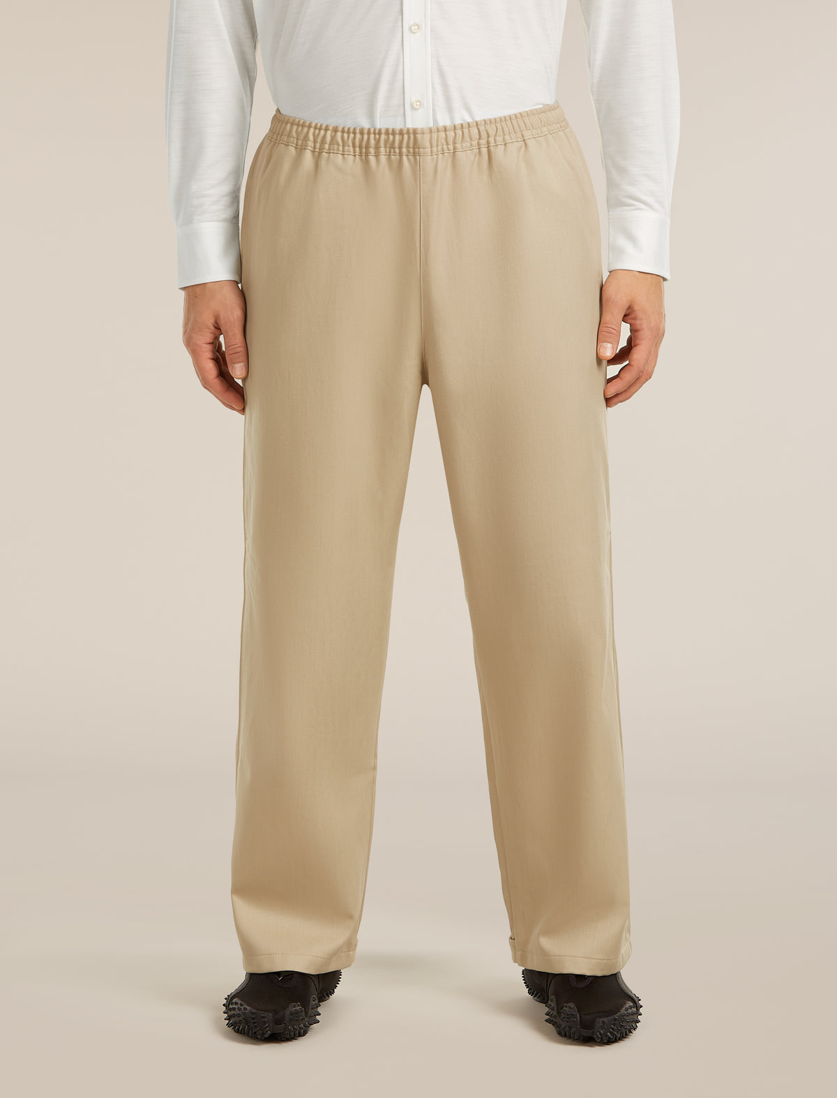 Unisex Merino Cotton Twill Adjustable Pants Safari - 3