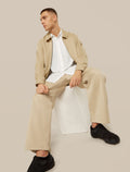 Unisex Merino Cotton Twill Adjustable Pants Safari - 19