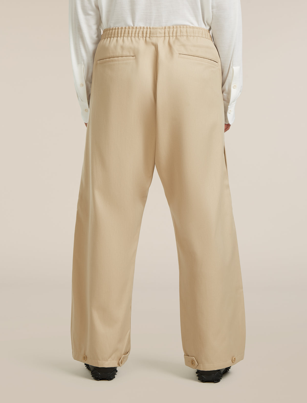 Unisex Merino Cotton Twill Adjustable Pants Safari - 6