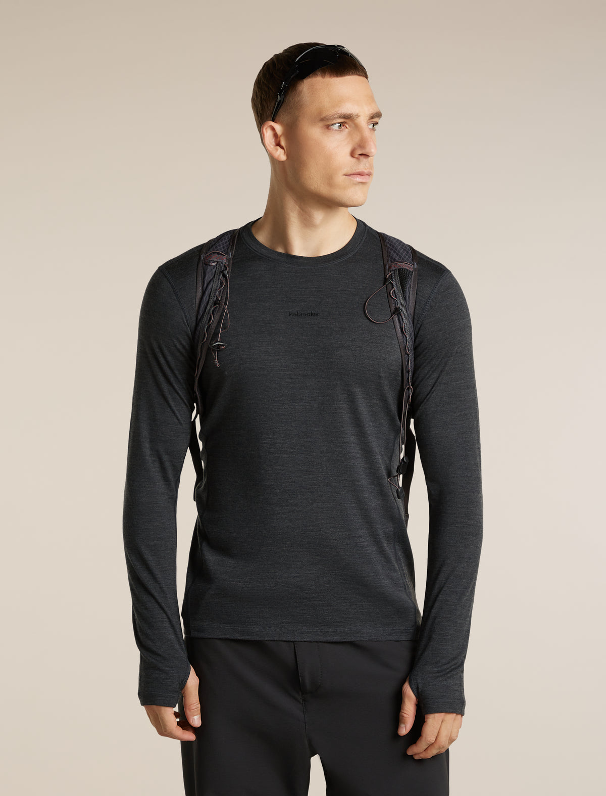 Men’s 200 MerinoFine™ Ace Long Sleeve Crewe Jet Hthr - 5