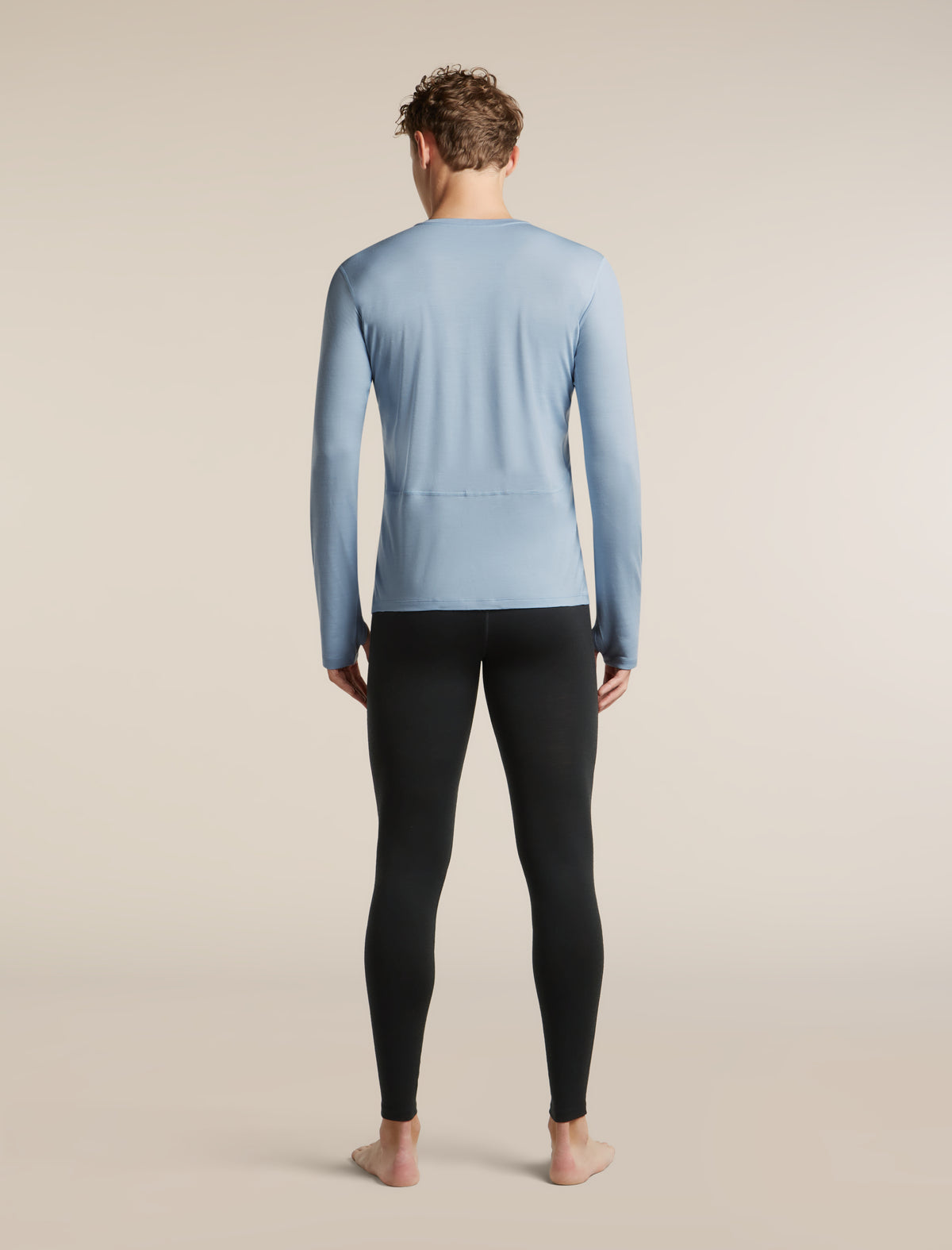 Men's 200 MerinoFine™  Ace Long Sleeve Crewe Zinc Blue - 8