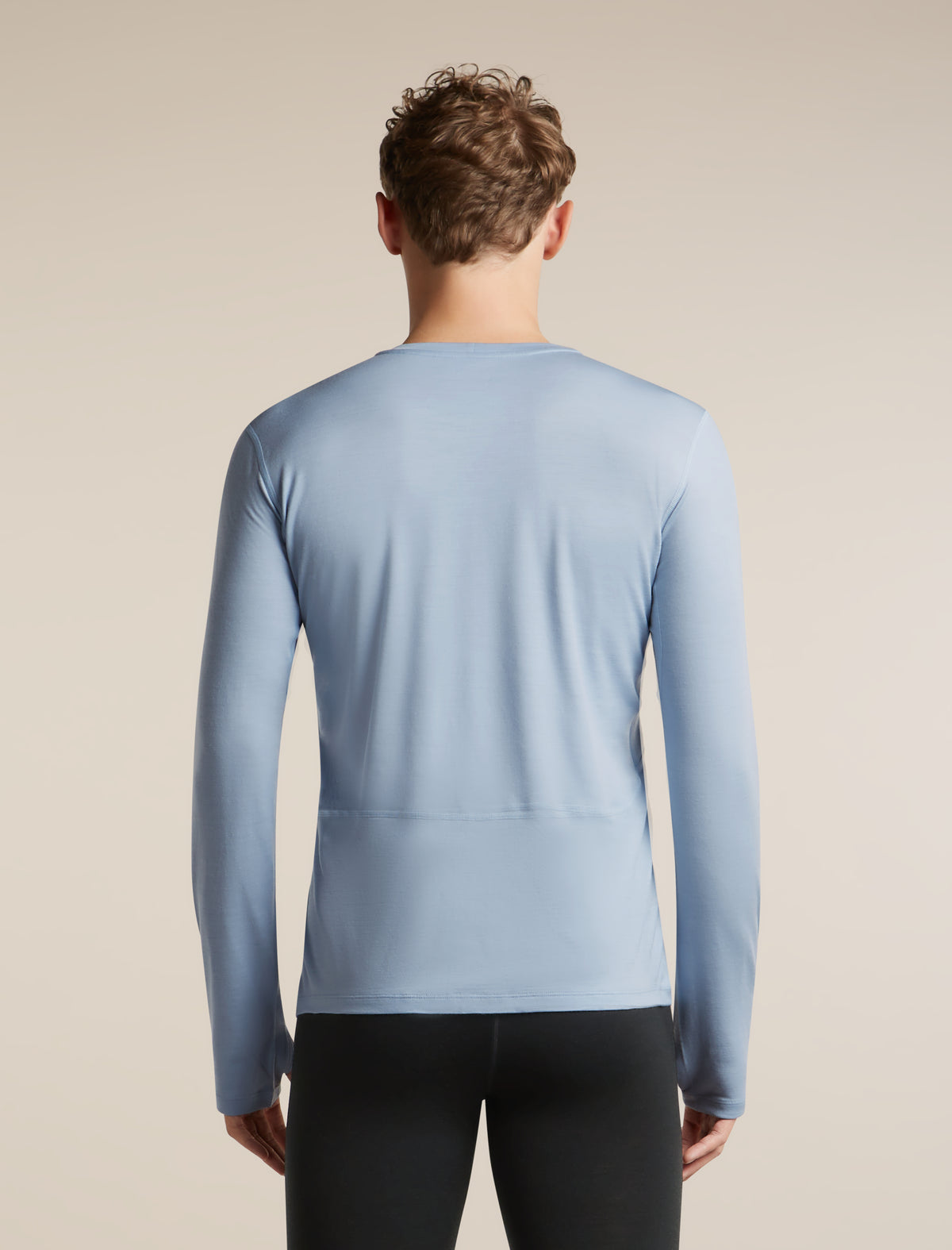 Men's 200 MerinoFine™  Ace Long Sleeve Crewe Zinc Blue - 2