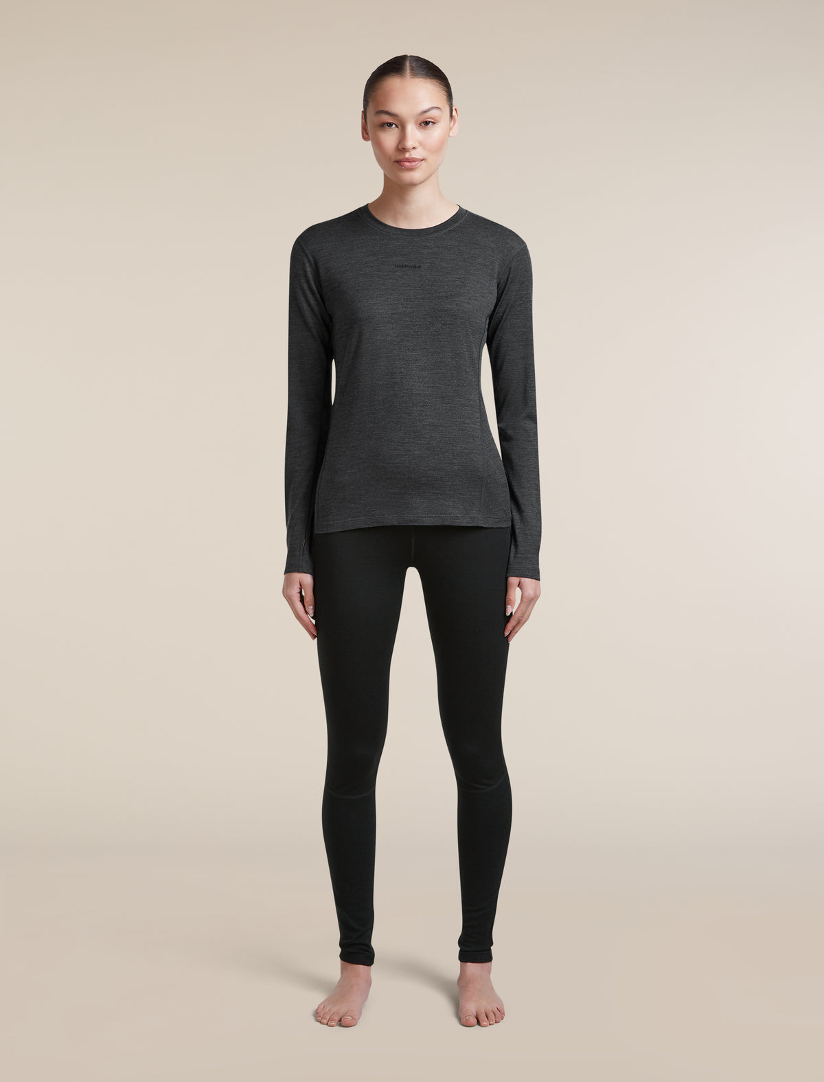 Women’s 200 MerinoFine™ Ace Long Sleeve Crewe Jet Hthr - 3