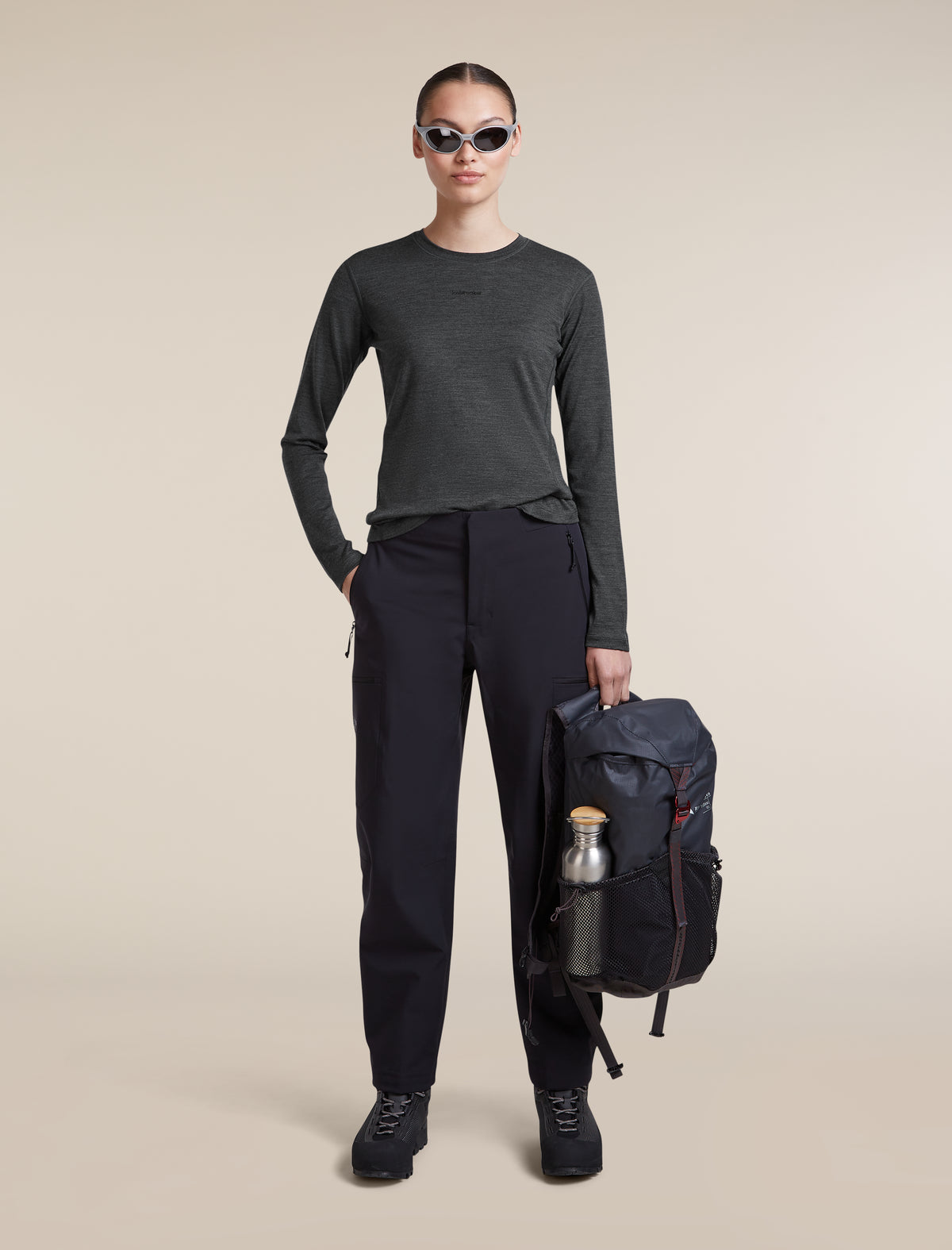 Women’s 200 MerinoFine™ Ace Long Sleeve Crewe Jet Hthr - 4