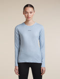 Women's 200 MerinoFine™  Ace Long Sleeve Crewe Zinc Blue - 1