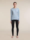 Women's 200 MerinoFine™  Ace Long Sleeve Crewe Zinc Blue - 3