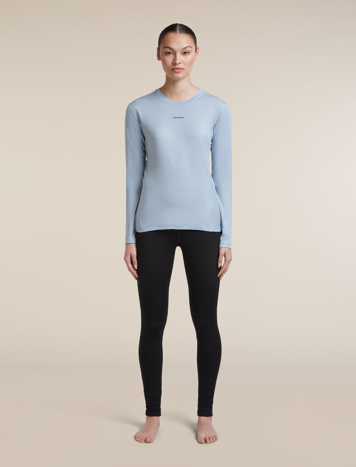 Women's 200 MerinoFine™  Ace Long Sleeve Crewe Zinc Blue - 3
