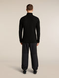 Men's Merino 400 RealFleece™  Grid Peaksland Long Sleeve Half Zip Black - 10