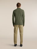 Men's Merino 400 RealFleece™  Grid Peaksland Long Sleeve Half Zip Dark Loden - 10