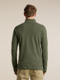 Men's Merino 400 RealFleece™  Grid Peaksland Long Sleeve Half Zip Dark Loden - 2