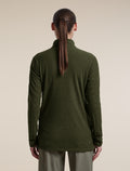 Women's Merino 400 RealFleece™  Grid Peaksland Long Sleeve Half Zip Dark Loden - 2