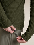 Women's Merino 400 RealFleece™  Grid Peaksland Long Sleeve Half Zip Dark Loden - 7
