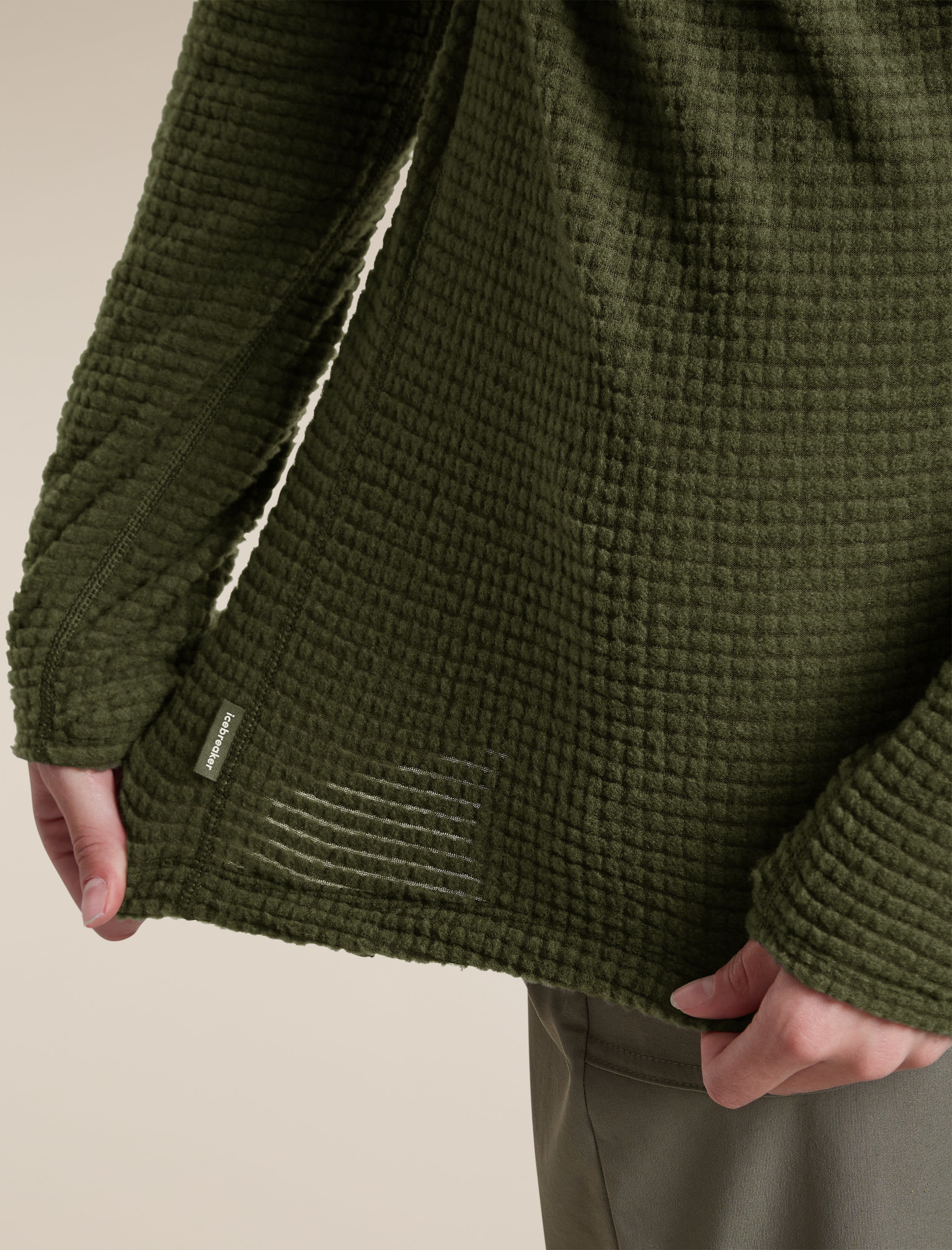 Women's Merino 400 RealFleece™ Grid Peaksland Long Sleeve Half Zip