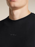 Men's Merino Blend 125 Cool-Lite™ Sphere Short Sleeve T Shirt Colour Block Black/Obsidian - 6
