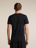 Men's Merino Blend 125 Cool-Lite™ Sphere Short Sleeve T Shirt Colour Block Black/Obsidian - 2