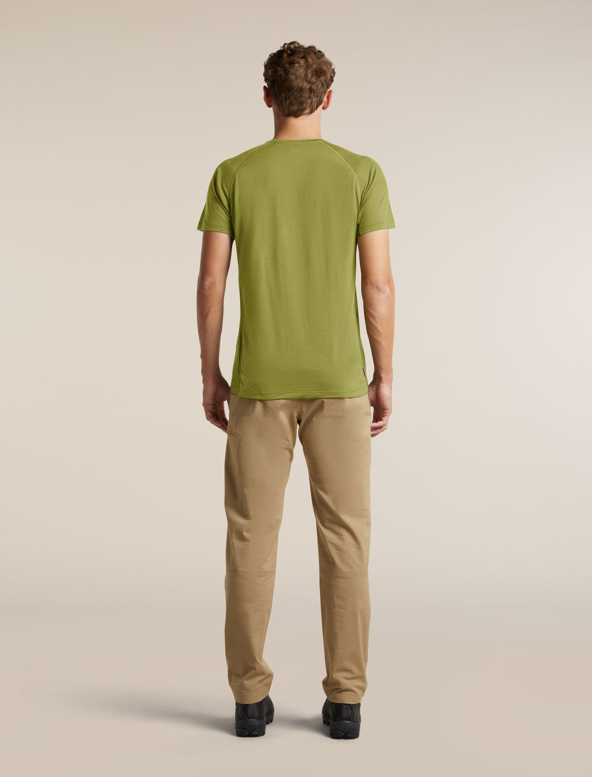 Men's Merino Blend 125 Cool-Lite™ Sphere Short Sleeve T Shirt Colour Block Sphagnum/Dark Loden - 7