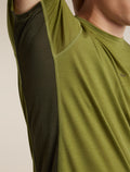 Men's Merino Blend 125 Cool-Lite™ Sphere Short Sleeve T Shirt Colour Block Sphagnum/Dark Loden - 8