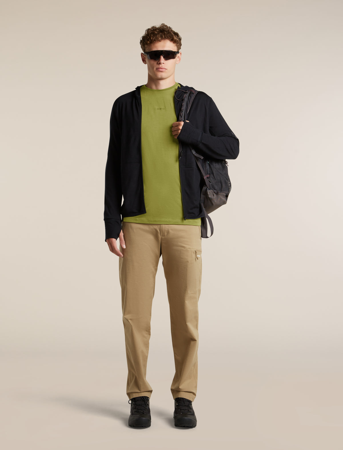 Men's Merino Blend 125 Cool-Lite™ Sphere Short Sleeve T Shirt Colour Block Sphagnum/Dark Loden - 4