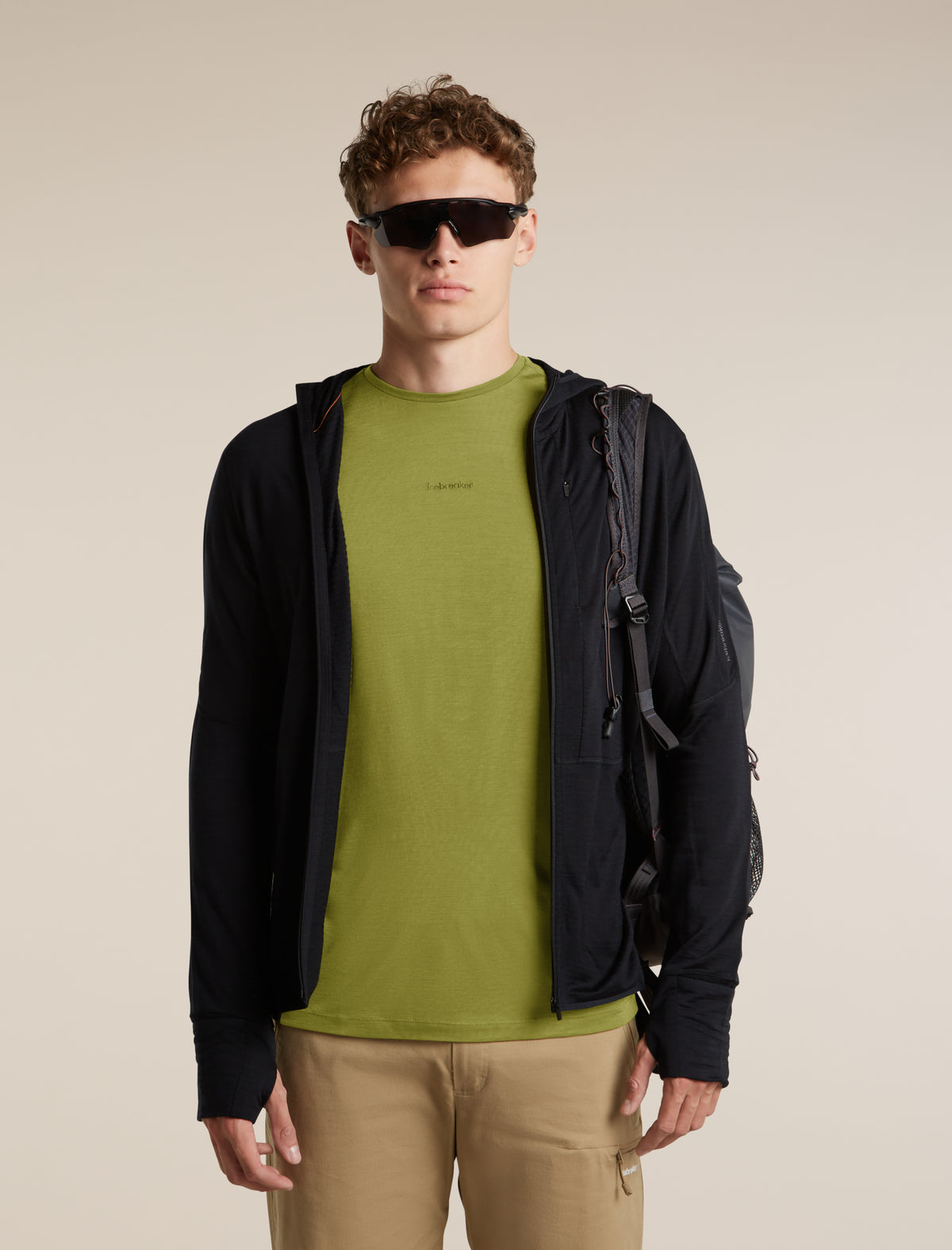 Men's Merino Blend 125 Cool-Lite™ Sphere Short Sleeve T Shirt Colour Block Sphagnum/Dark Loden - 5