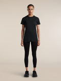 Women's Merino Blend 125 Cool-Lite™ Sphere Short Sleeve T Shirt Colour Block Black/Jet Heather - 3