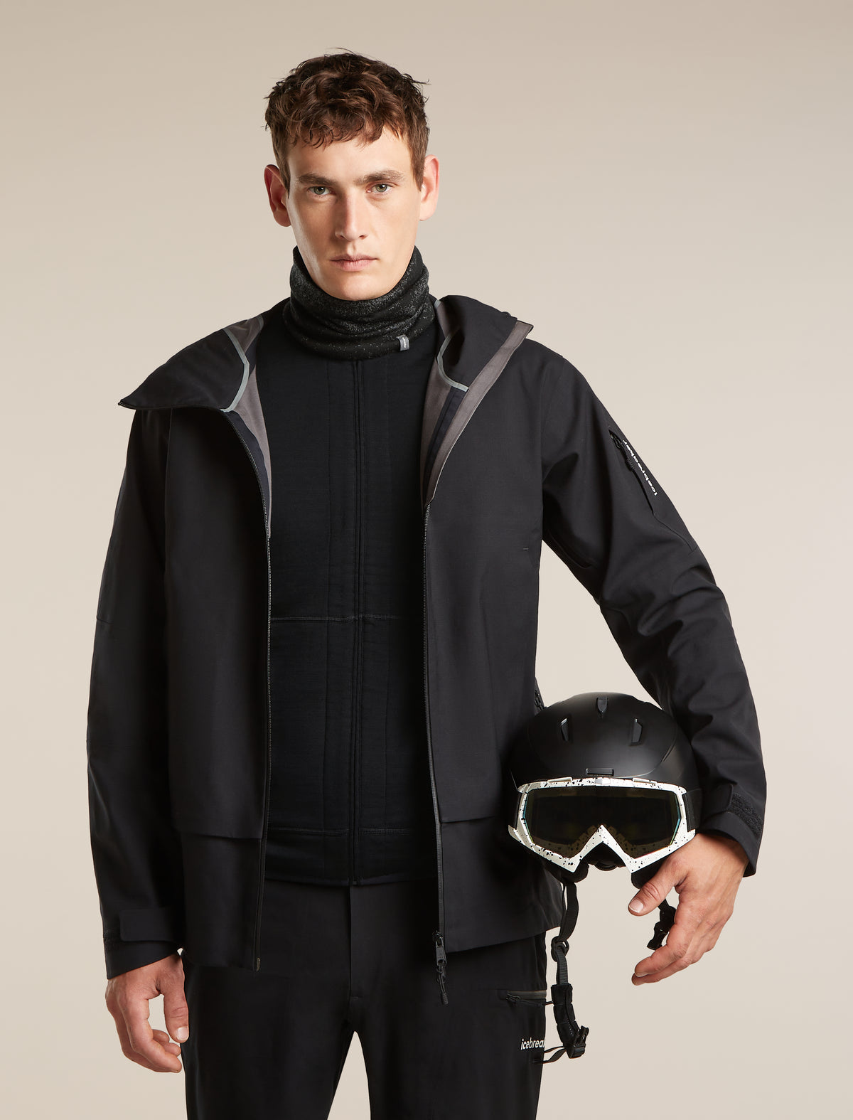 Unisex Merino 260 Oasis Vertex Reversible Chute Chillwave Black/Obsidian - 3