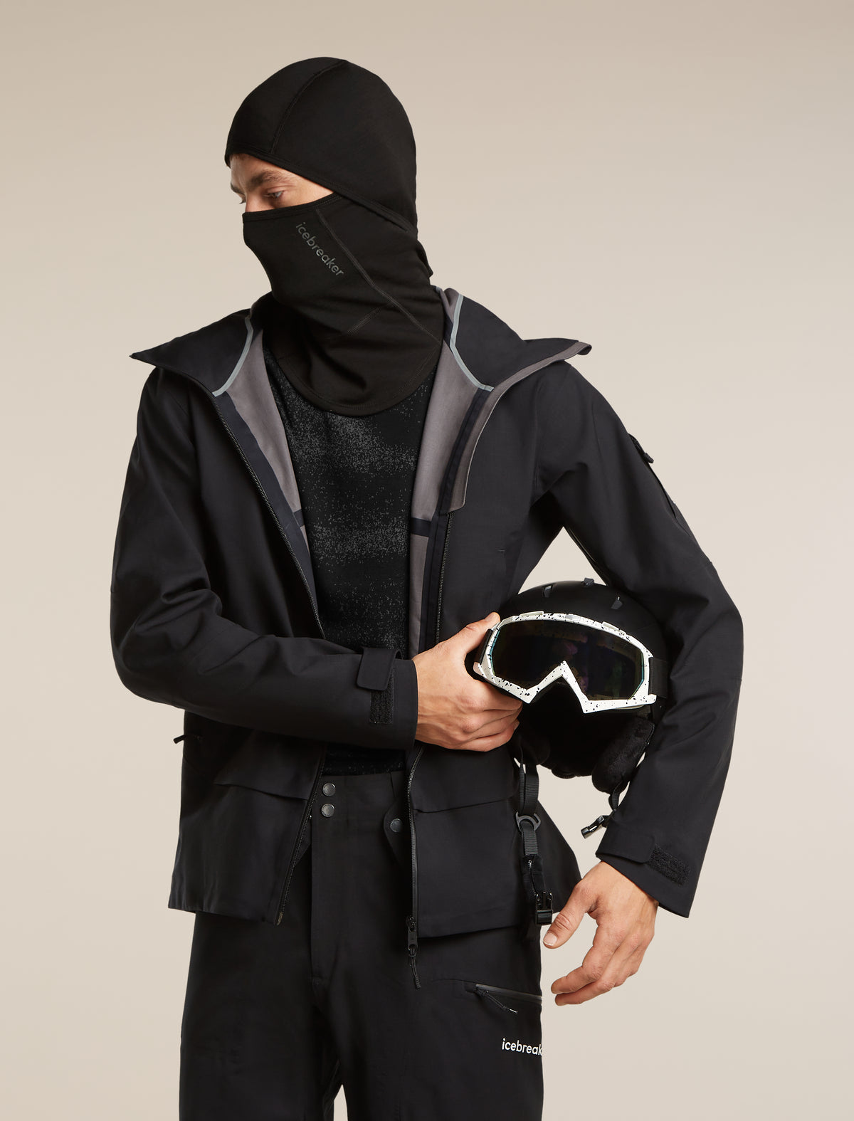 Unisex Merino 360 RealFleece™  Elemental Balaclava Black - 3