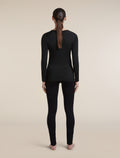 Women's Merino 200 Oasis Long Sleeve V Neck Black - 7