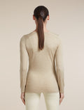 Women's Merino 200 Oasis Long Sleeve V Neck Bay Heather - 2