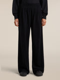 Women's Merino Blend 150 Drift Wide Leg Pants Black - 1