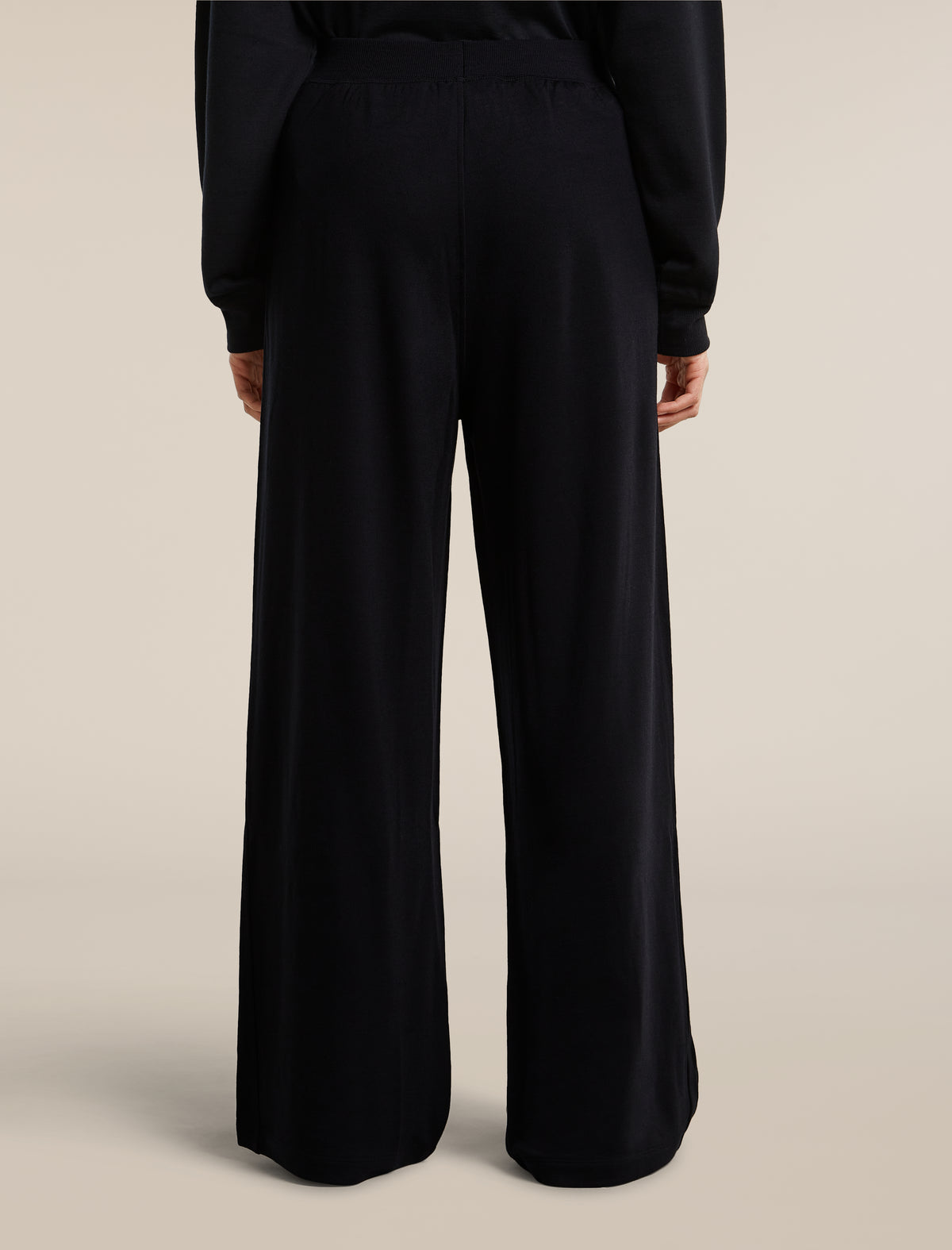 Women's Merino Blend 150 Drift Wide Leg Pants Black - 2