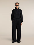 Women's Merino Blend 150 Drift Wide Leg Pants Black - 4