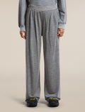 Women's Merino Blend 150 Drift Wide Leg Pants Metro Heather - 1