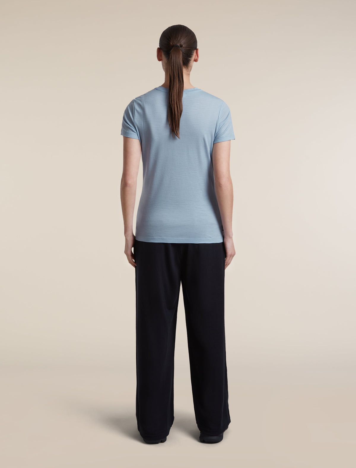 Women's Merino 150 Tech Lite Short Sleeve T Shirt IB Stitchline Zinc Blue - 7