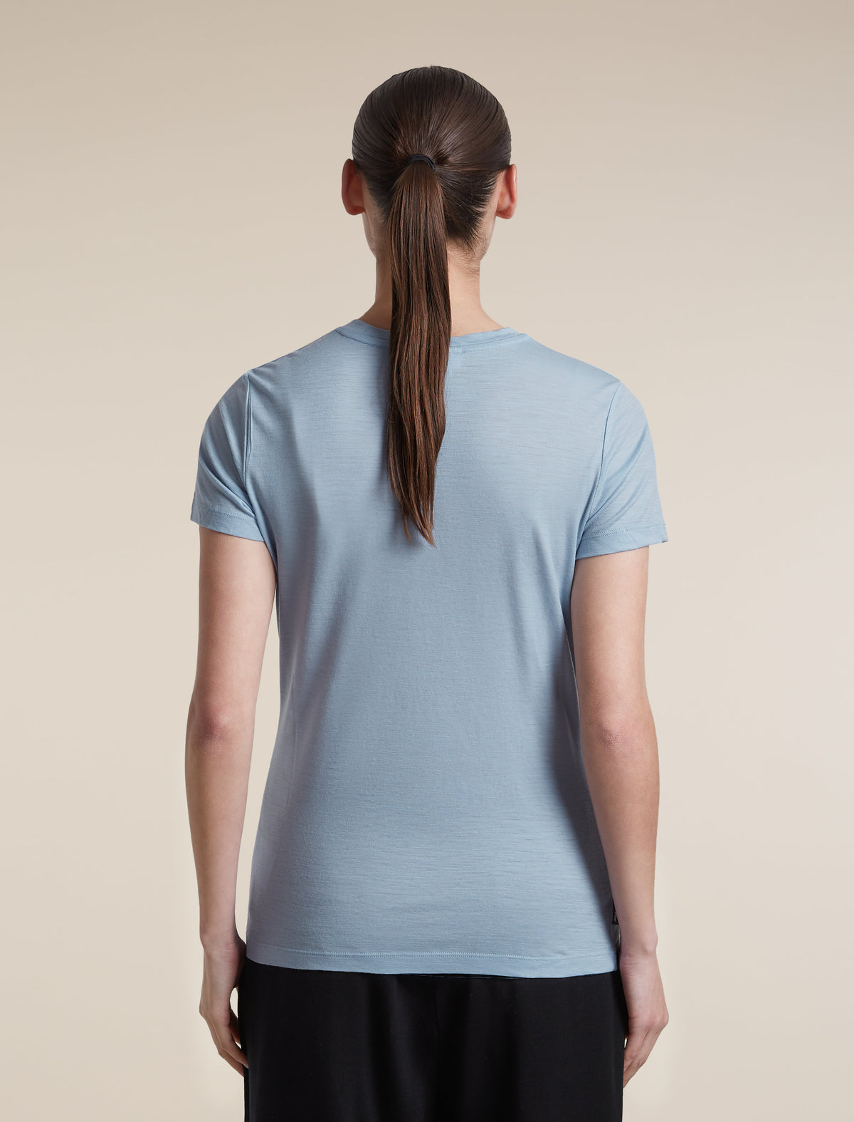 Women's Merino 150 Tech Lite Short Sleeve T Shirt IB Stitchline Zinc Blue - 2
