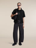 Women's Merino 150 Tech Lite Short Sleeve Relaxed T Shirt icebreaker Heritage Black - 4