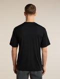 Men's Merino 150 Tech Lite Short Sleeve Relaxed T Shirt icebreaker Heritage Black - 2