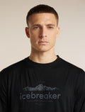 Men's Merino 150 Tech Lite Short Sleeve Relaxed T Shirt icebreaker Heritage Black - 6