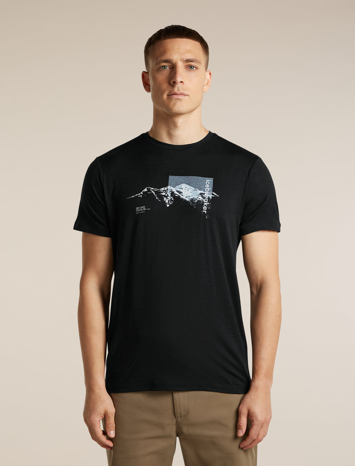 Men's Merino 150 Tech Lite Short Sleeve T Shirt Pure Altitude Black - 1