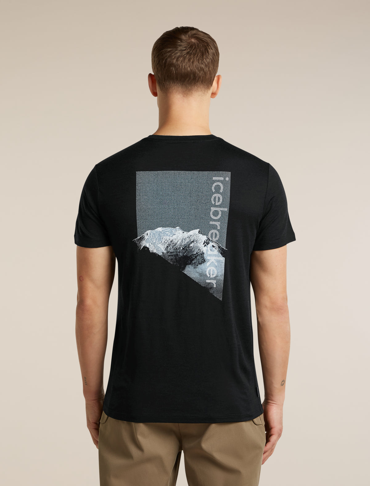 Men's Merino 150 Tech Lite Short Sleeve T Shirt Pure Altitude Black - 2