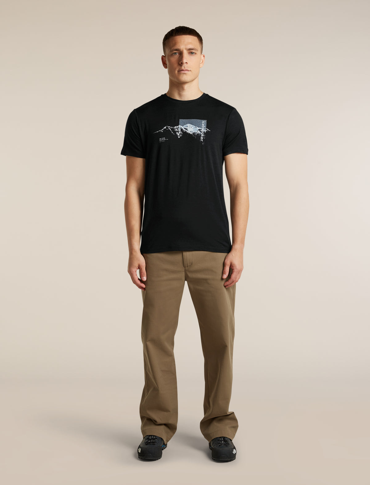 Men's Merino 150 Tech Lite Short Sleeve T Shirt Pure Altitude Black - 3