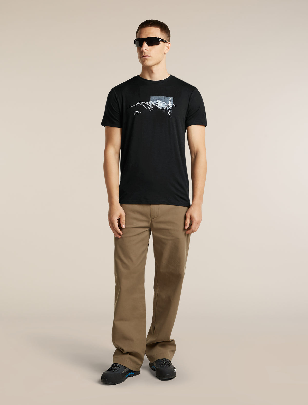 Men's Merino 150 Tech Lite Short Sleeve T Shirt Pure Altitude Black - 4