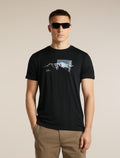 Men's Merino 150 Tech Lite Short Sleeve T Shirt Pure Altitude Black - 5