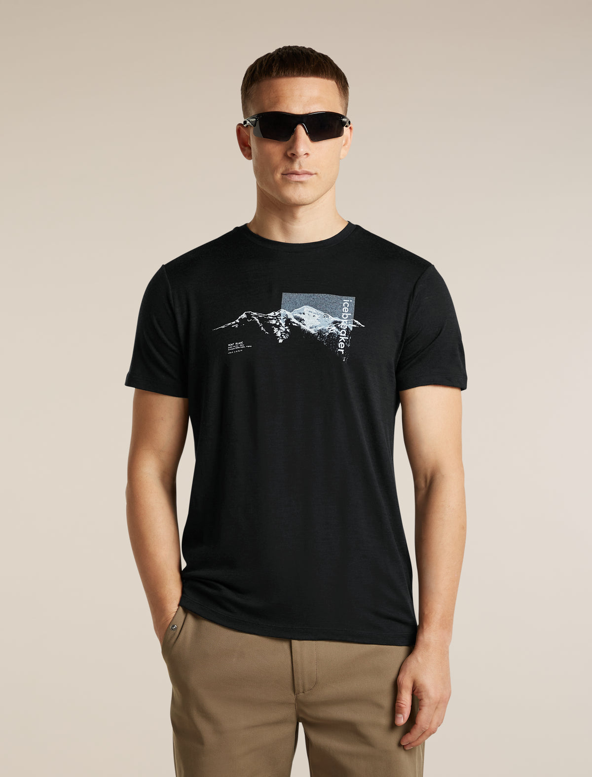 Men's Merino 150 Tech Lite Short Sleeve T Shirt Pure Altitude Black - 5
