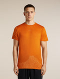 Men's Merino 150 Tech Lite Short Sleeve T Shirt 3D Mapping Spice - 1