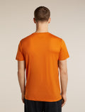 Men's Merino 150 Tech Lite Short Sleeve T Shirt 3D Mapping Spice - 2